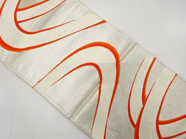 JAPANESE KIMONO / ANTIQUE FUKURO OBI / SILK / WOVEN STREAM